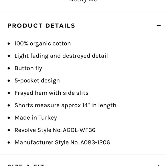 Agolde Dee Super High-Rise Denim Shorts in color precision, size 26 - Picture 5 of 8